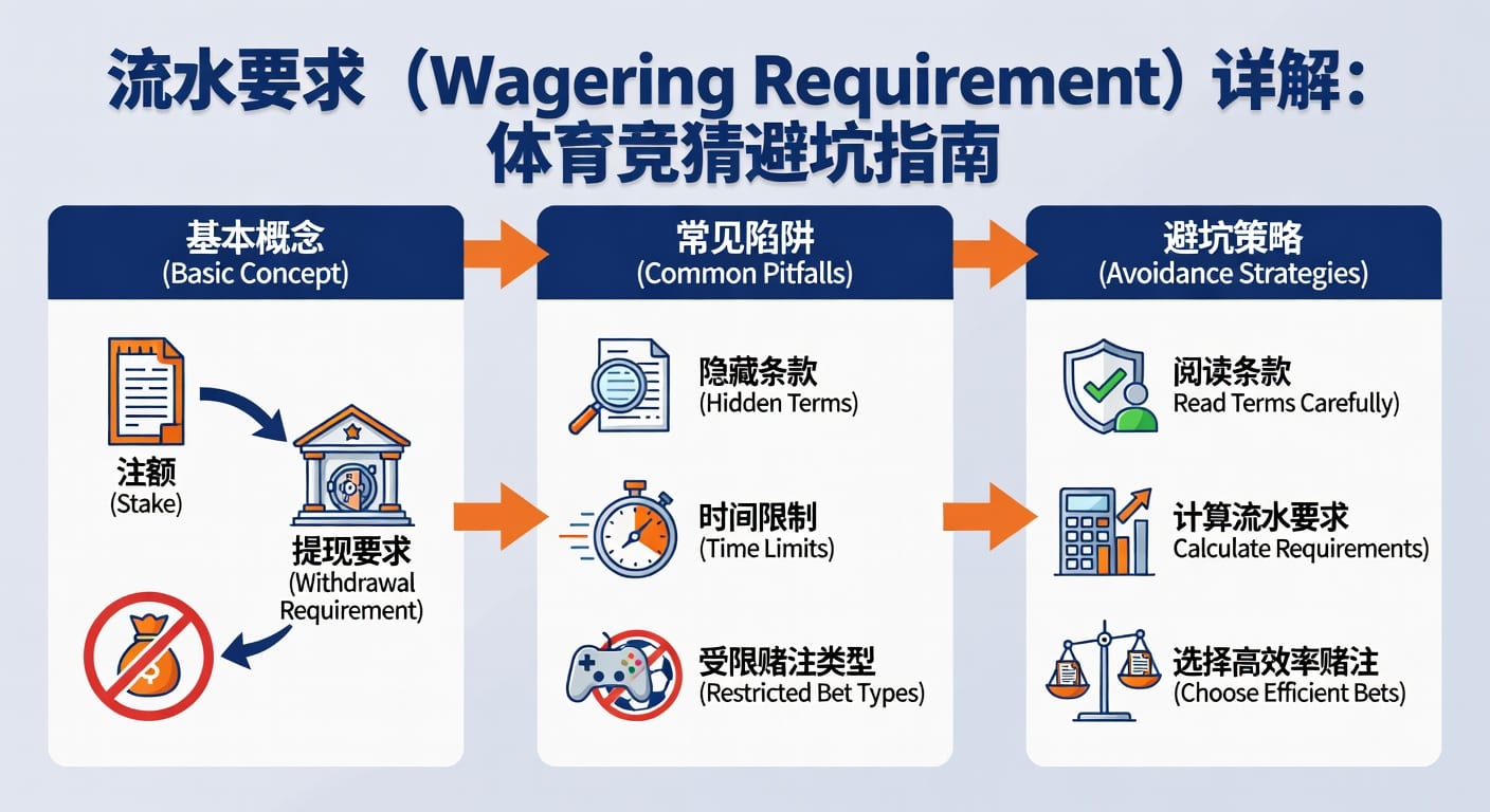 流水要求 wagering requirement 解析：体育玩家出入金与下注门槛